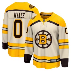 Reilly Walsh Youth Fanatics Branded Boston Bruins Premier Cream Breakaway 100th Anniversary Jersey