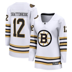 Kevin Shattenkirk Women's Fanatics Branded Boston Bruins Premier White Breakaway 100th Anniversary Jersey