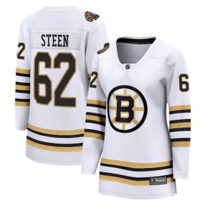 Oskar Steen Women's Fanatics Branded Boston Bruins Premier White Breakaway 100th Anniversary Jersey