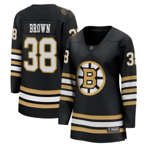 Patrick Brown Women's Fanatics Branded Boston Bruins Premier Black Breakaway 100th Anniversary Jersey