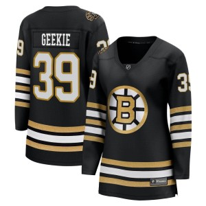 Morgan Geekie Women's Fanatics Branded Boston Bruins Premier Black Breakaway 100th Anniversary Jersey