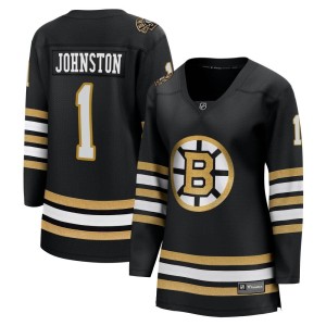 Eddie Johnston Women's Fanatics Branded Boston Bruins Premier Black Breakaway 100th Anniversary Jersey