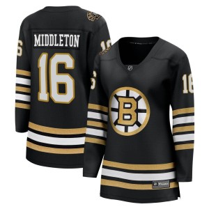 Rick Middleton Women's Fanatics Branded Boston Bruins Premier Black Breakaway 100th Anniversary Jersey
