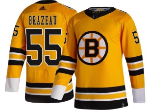 Justin Brazeau Youth Adidas Boston Bruins Breakaway Gold 2020/21 Special Edition Jersey