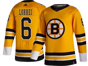 Mason Lohrei Youth Adidas Boston Bruins Breakaway Gold 2020/21 Special Edition Jersey