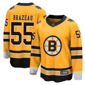 Justin Brazeau Youth Fanatics Branded Boston Bruins Breakaway Gold 2020/21 Special Edition Jersey