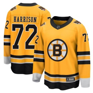 Brett Harrison Youth Fanatics Branded Boston Bruins Breakaway Gold 2020/21 Special Edition Jersey