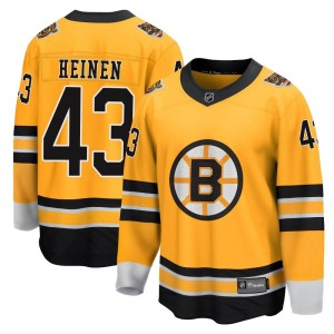Danton Heinen Youth Fanatics Branded Boston Bruins Breakaway Gold 2020/21 Special Edition Jersey