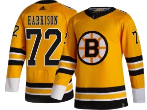 Brett Harrison Men's Adidas Boston Bruins Breakaway Gold 2020/21 Special Edition Jersey