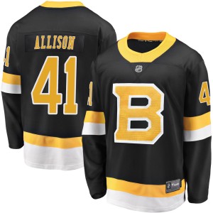 Jason Allison Men's Fanatics Branded Boston Bruins Premier Black Breakaway Alternate Jersey