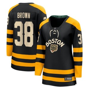 Patrick Brown Women's Fanatics Branded Boston Bruins Breakaway Black 2023 Winter Classic Jersey