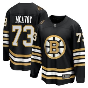 Charlie McAvoy Men's Fanatics Branded Boston Bruins Premier Black Breakaway 100th Anniversary Jersey