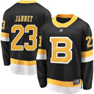Craig Janney Youth Fanatics Branded Boston Bruins Premier Black Breakaway Alternate Jersey