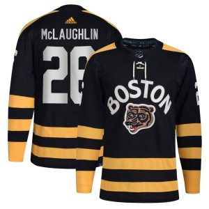 Marc McLaughlin Men's Adidas Boston Bruins Authentic Black 2023 Winter Classic Jersey