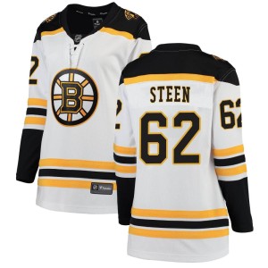 Oskar Steen Women's Fanatics Branded Boston Bruins Breakaway White Away Jersey