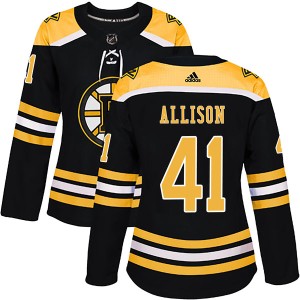 Jason Allison Women's Adidas Boston Bruins Authentic Black Home Jersey