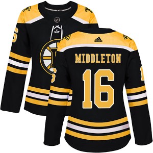 Rick Middleton Women's Adidas Boston Bruins Authentic Black Home Jersey