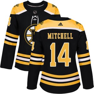Ian Mitchell Women's Adidas Boston Bruins Authentic Black Home Jersey