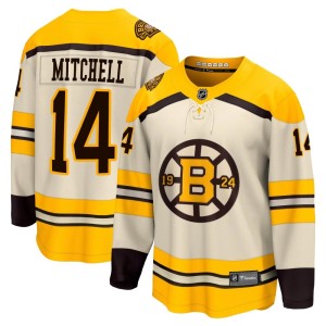 Ian Mitchell Men's Fanatics Branded Boston Bruins Premier Cream Breakaway 100th Anniversary Jersey