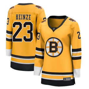 Steve Heinze Women's Fanatics Branded Boston Bruins Breakaway Gold 2020/21 Special Edition Jersey