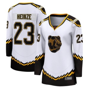 Steve Heinze Women's Fanatics Branded Boston Bruins Breakaway White Special Edition 2.0 Jersey